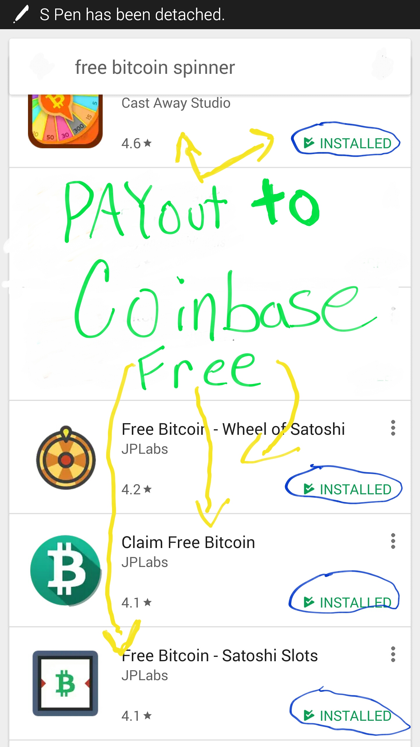 Free Bitcoi!   n Straight To Your Coinbase Wallet Four Free Apps Steemit - 